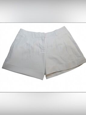 🤍 Tommy Bahama White Linen Blend Tailored Shorts Size 8